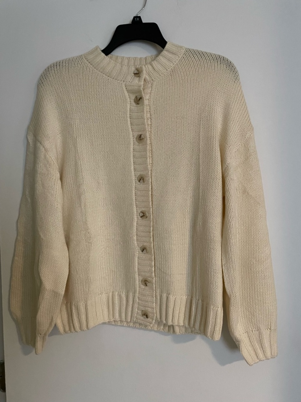 Pretty Garden Cream Button-Up Cardigan